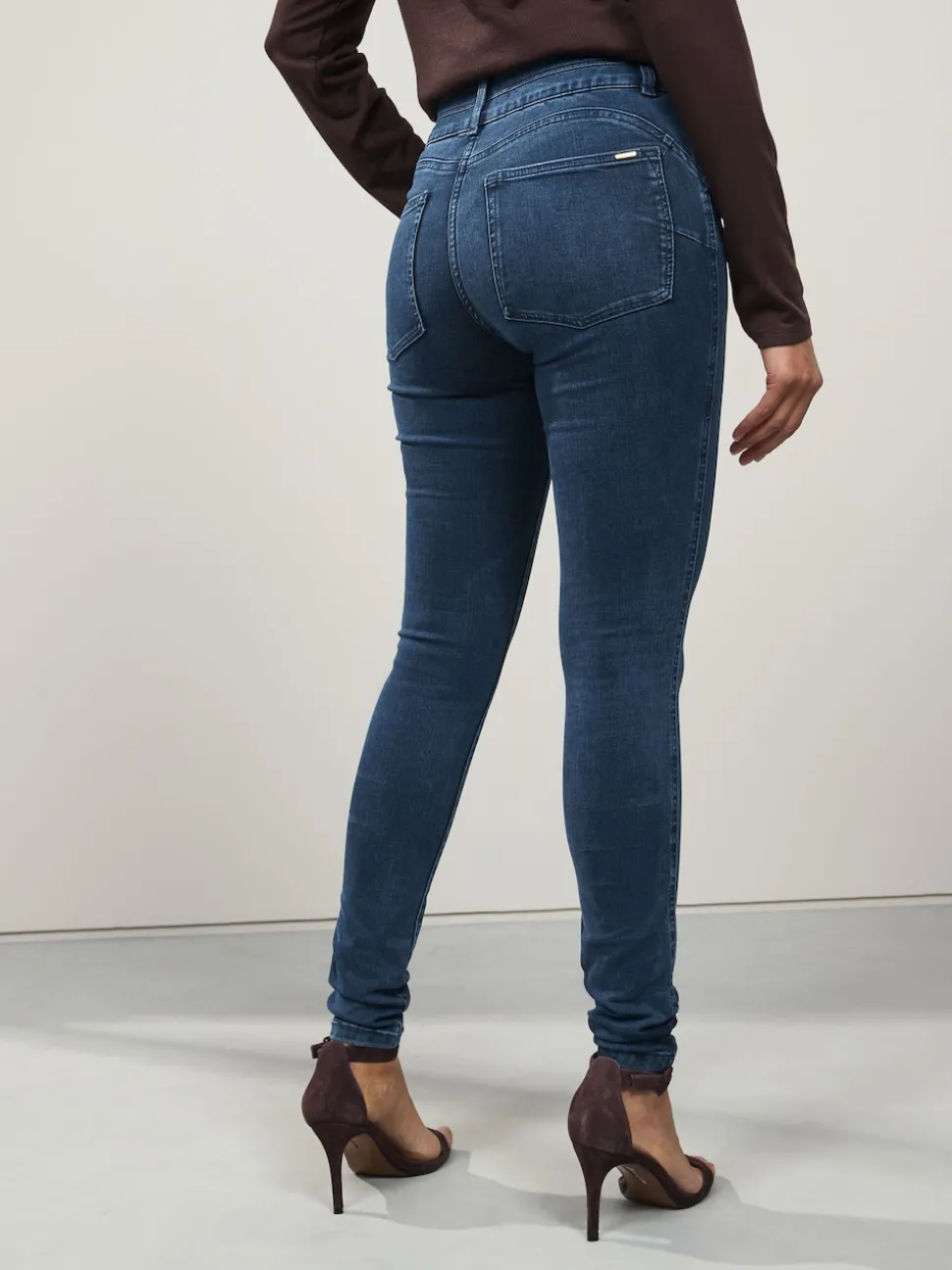 Dark Blue Denim Lift Slim And Shape Skinny Jeans