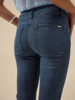 Dark Blue Denim Slim Lift And Shape Jeans