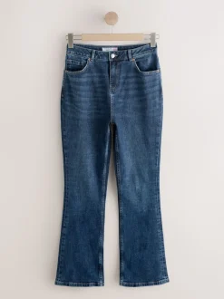 Dark Blue Hourglass Mid Rise Authentic Bootcut Jeans