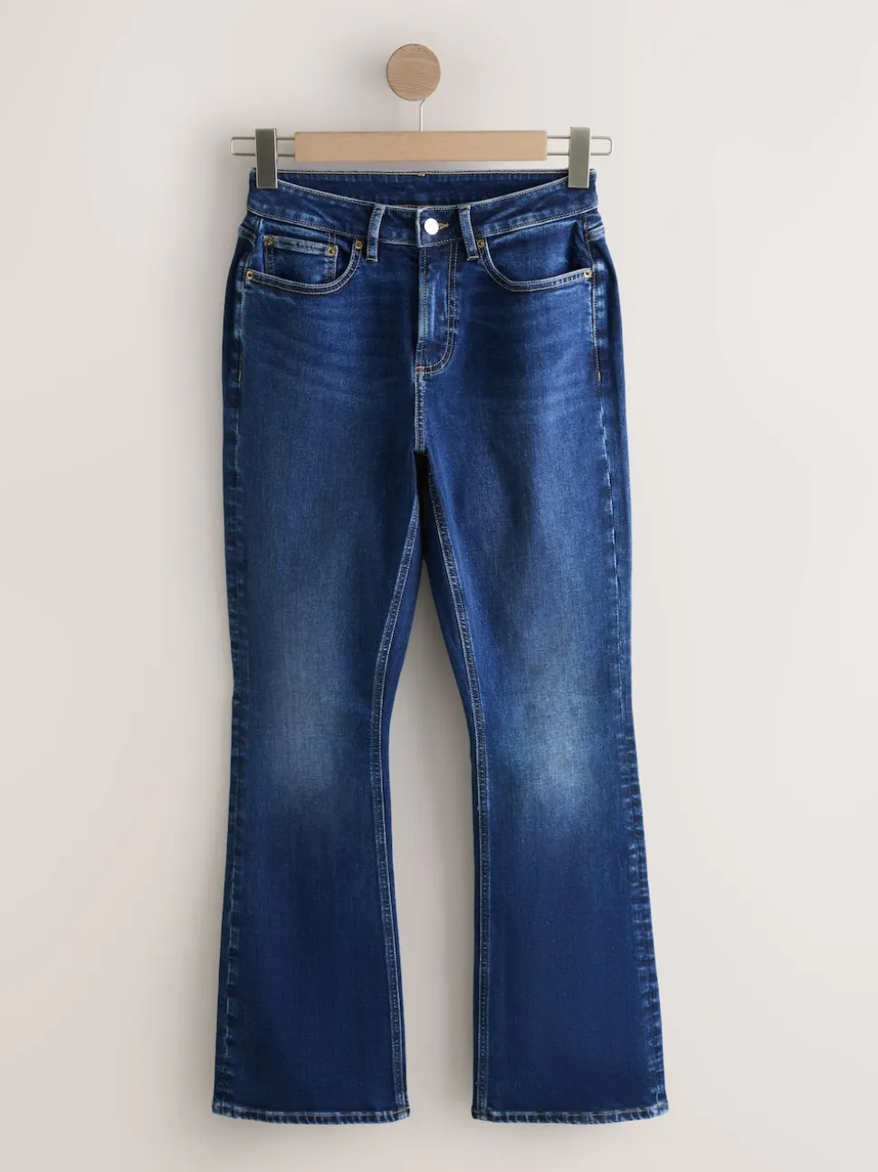 Dark Blue Hourglass Stretch Bootcut Denim Jeans