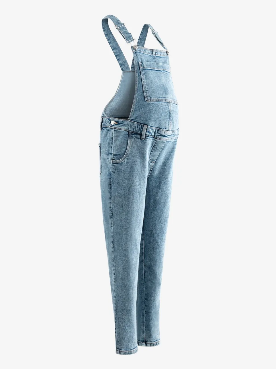 Dark Blue Maternity Denim Dungaree