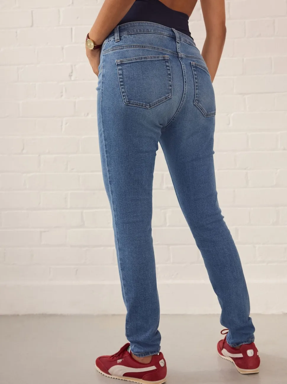 Dark Blue Maternity Skinny Jeans