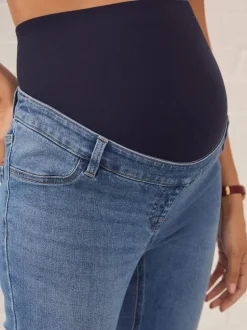 Dark Blue Maternity Skinny Jeans