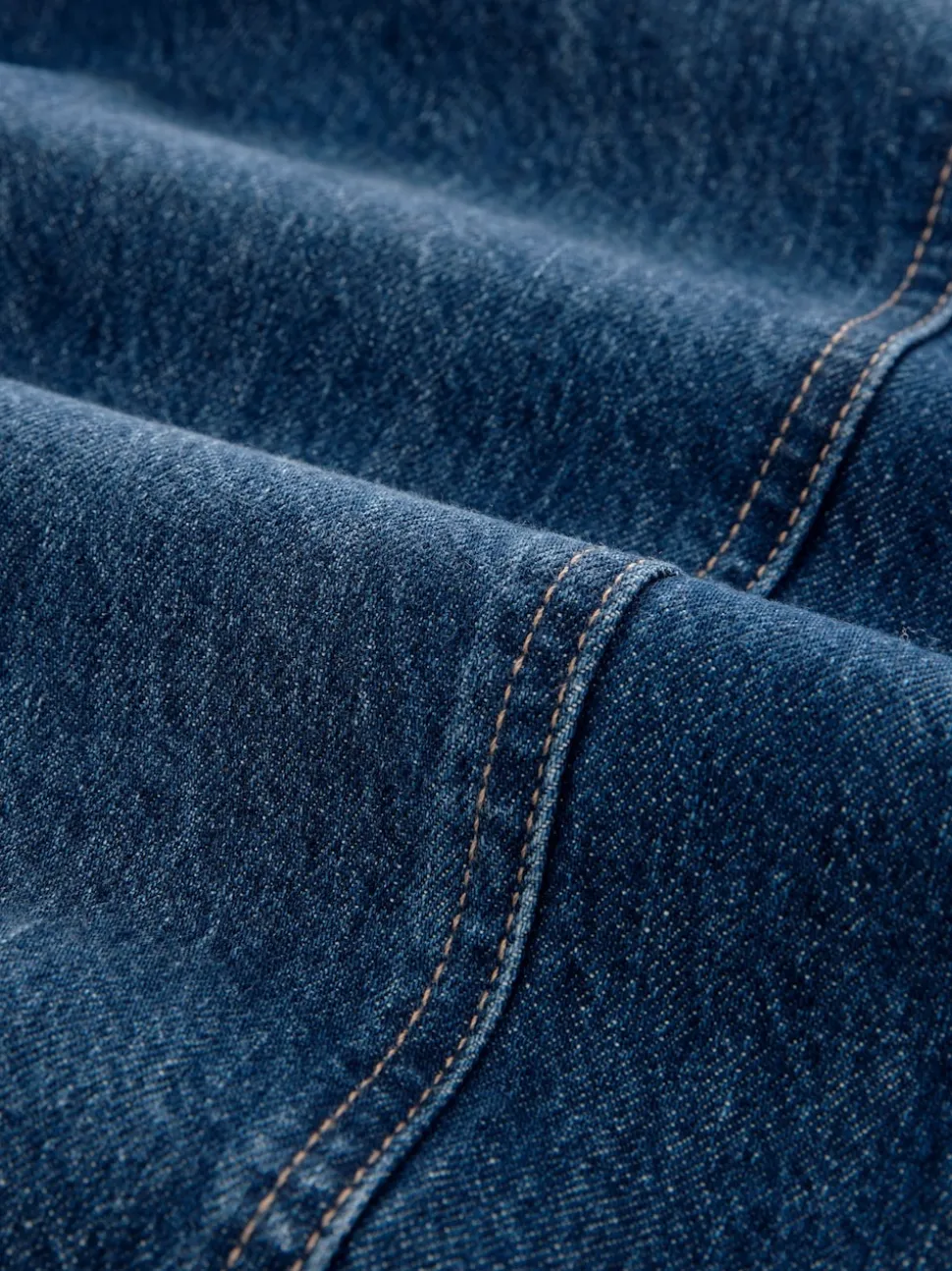 Dark Blue Maternity Wide Leg 100% Cotton Jeans