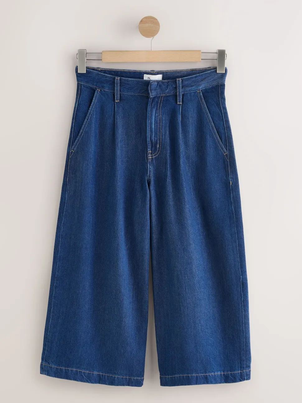 Dark Blue N.Premium High Rise Culotte Jeans