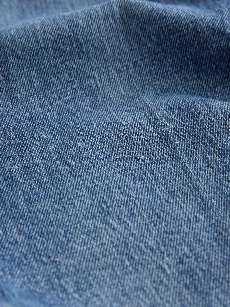 Dark Blue Patch Pocket Wide Leg Jeans
