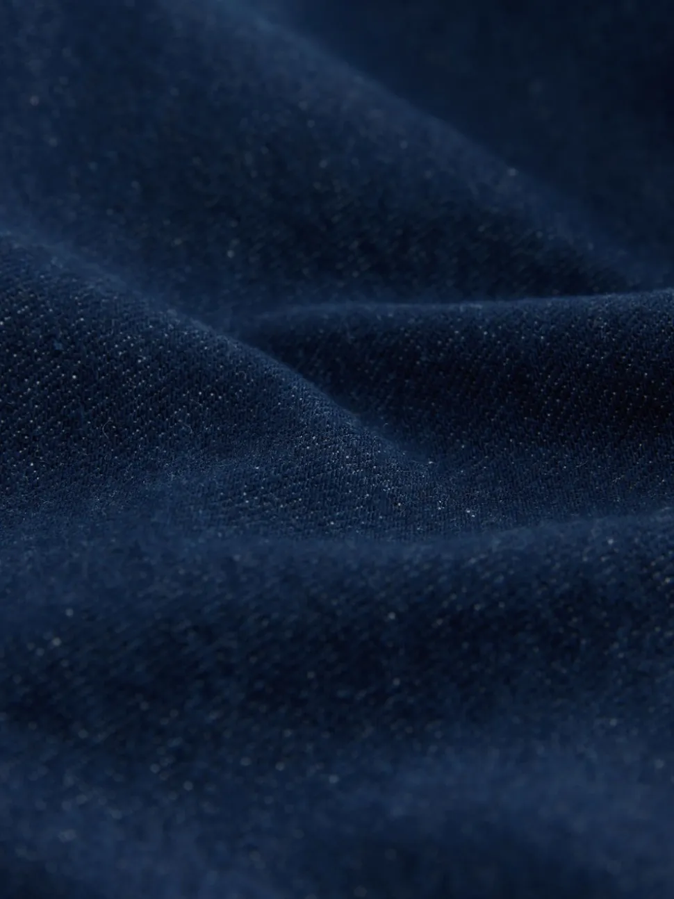 Dark Blue Pintuck Wide Leg Denim Joggers