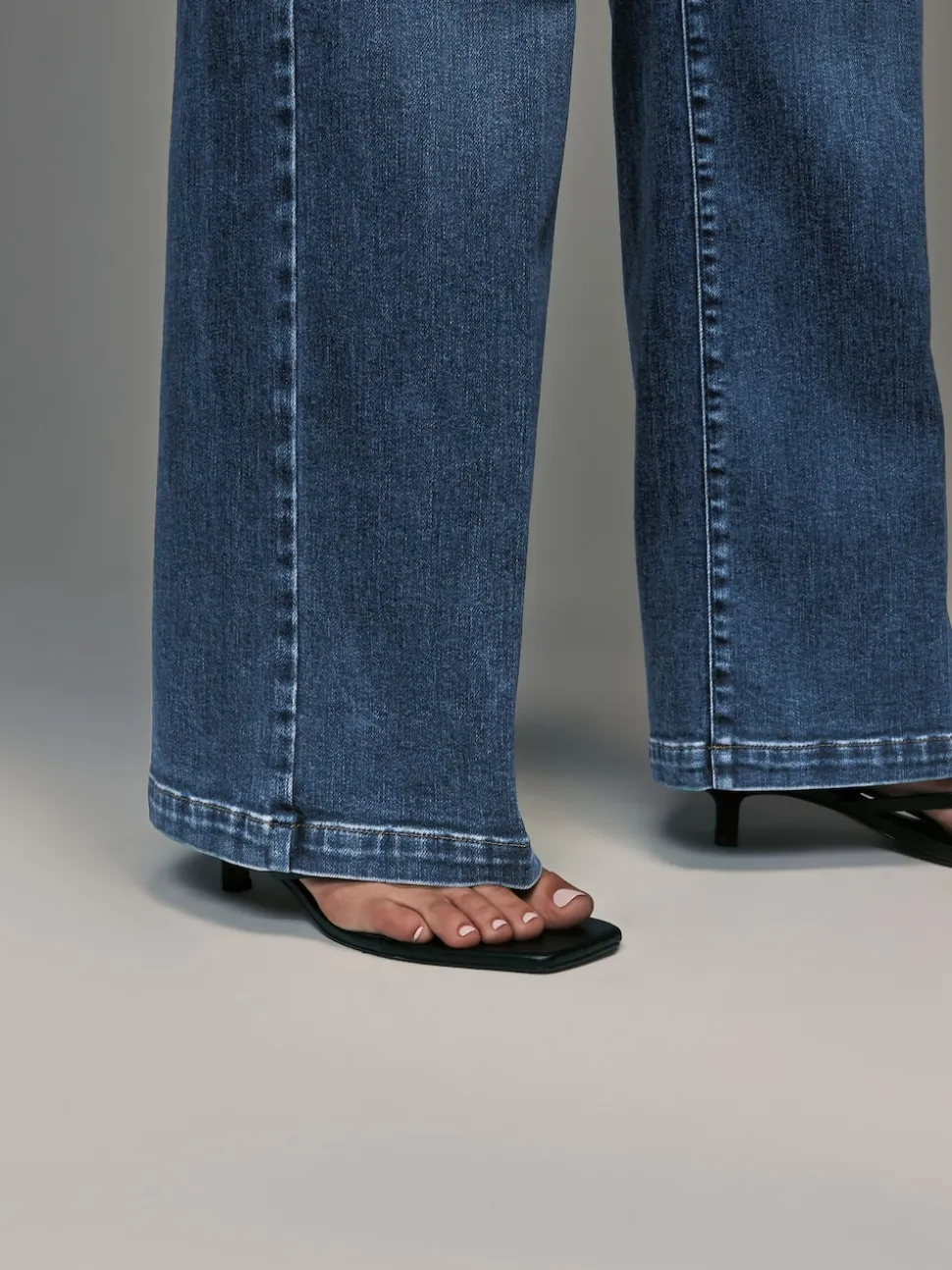 Dark Blue Wide Leg Hourglass Jeans