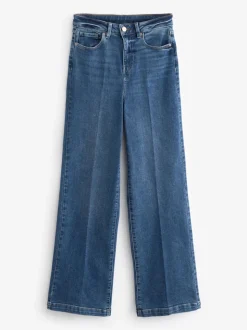 Dark Blue Wide Leg Hourglass Jeans