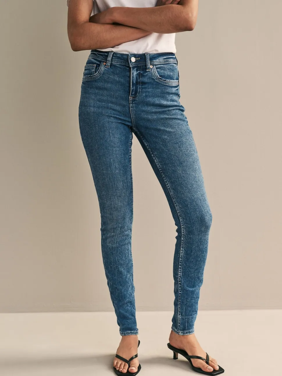 Denim Dark Blue Supersoft Skinny Jeans