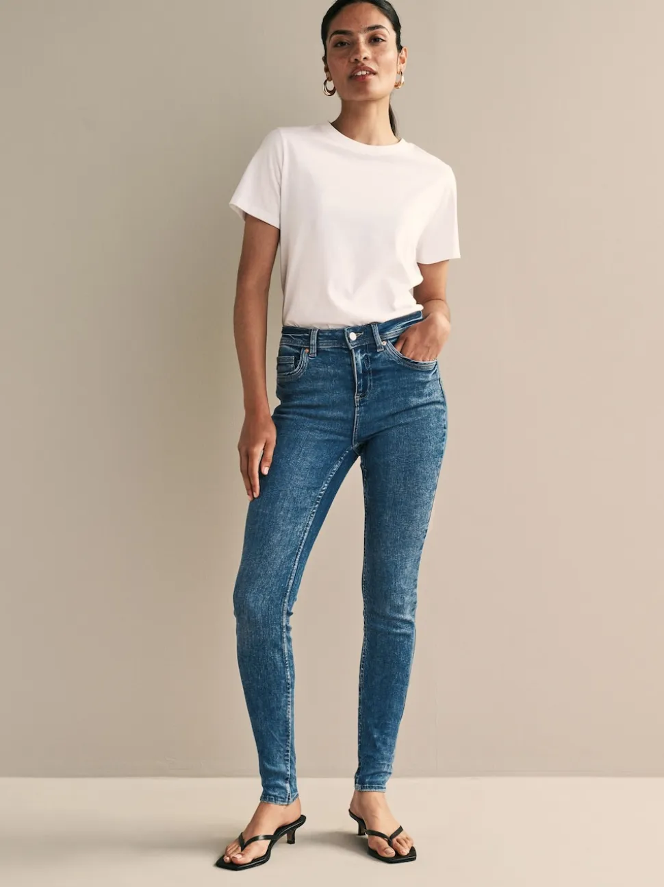 Denim Dark Blue Supersoft Skinny Jeans