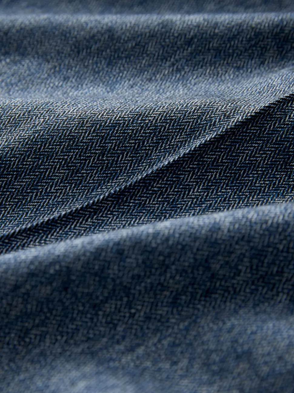 Denim Look Superwide Belted Trousers