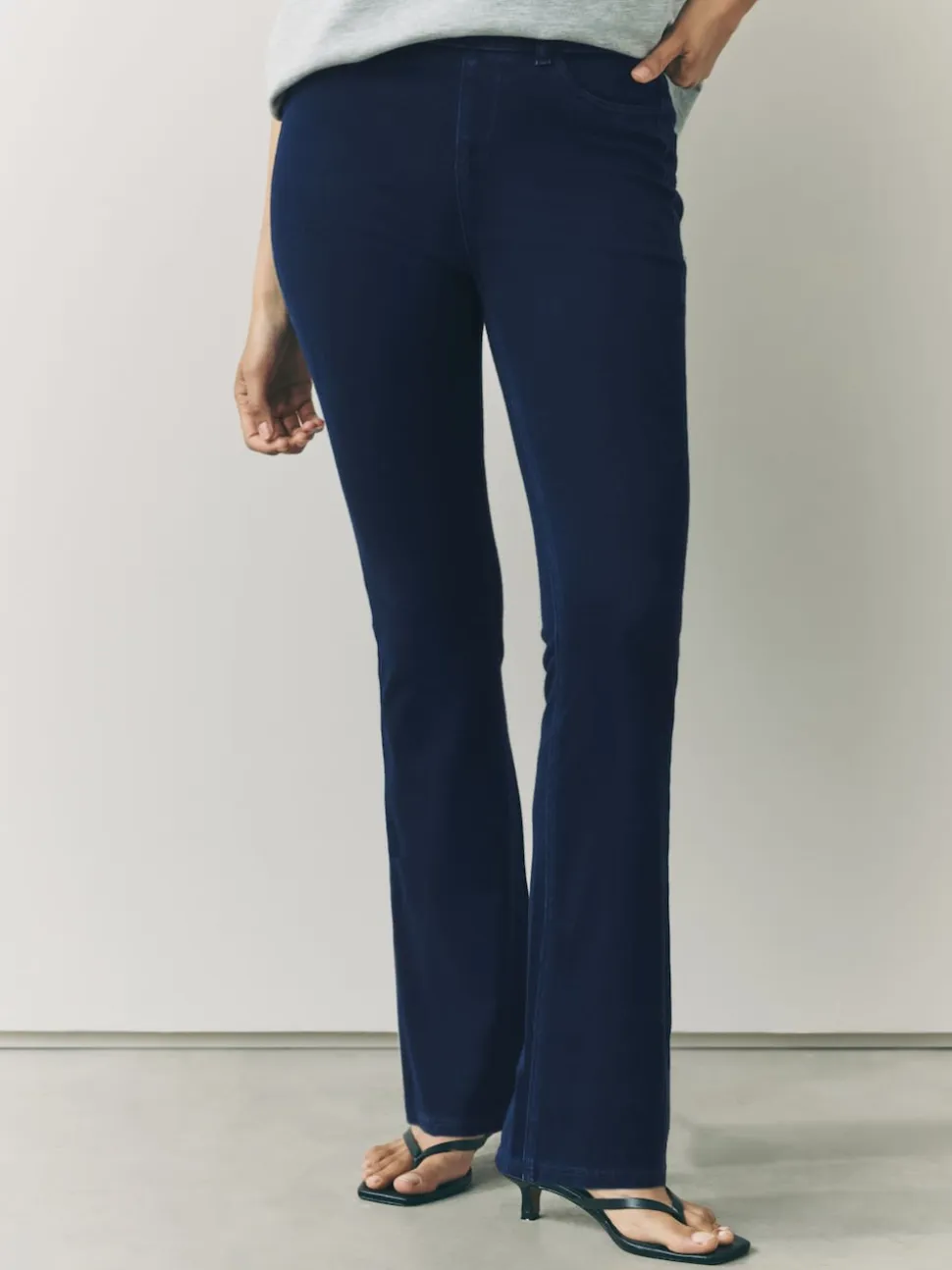 Denim Rinse Jersey Bootcut Leggings