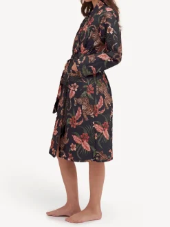 Desmond & Dempsey Soleia Navy Quilted Robe