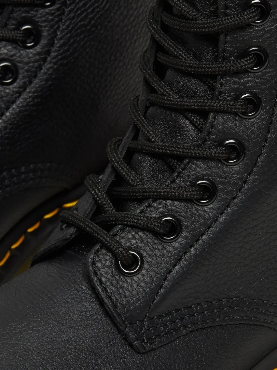 Dr. Martens Black 1460 Pascal Virginia Lace-Up Leather Boots