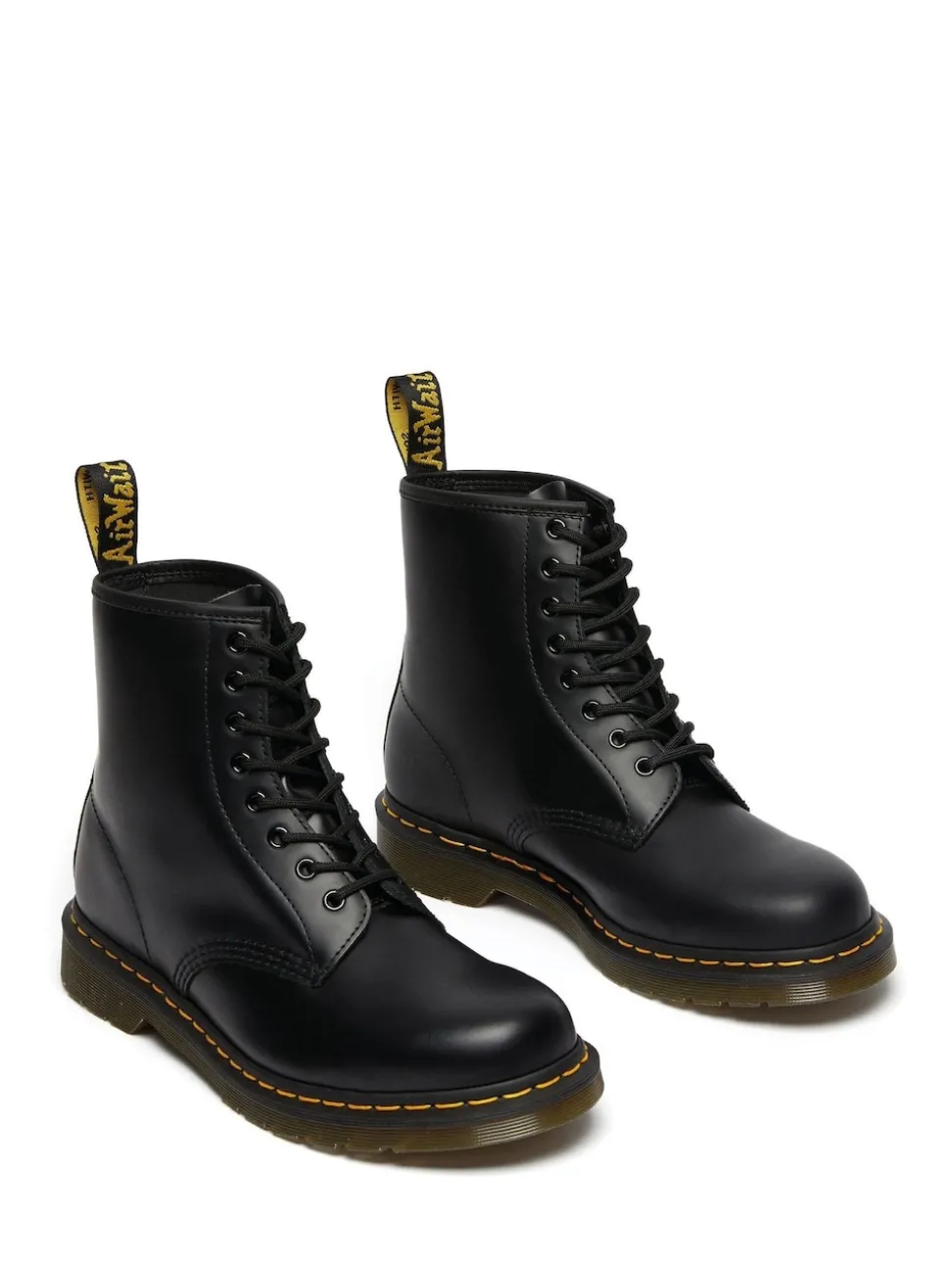 Dr. Martens Black 1460 Smooth Lace-Up Unisex Leather Boots