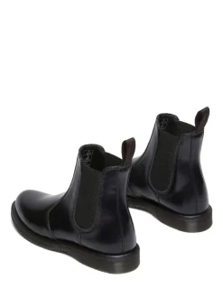 Dr. Martens Black Flora Polished Smooth Chelsea Boots