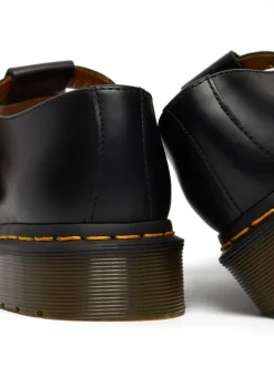 Dr. Martens Black Polley Smooth Leather Shoes