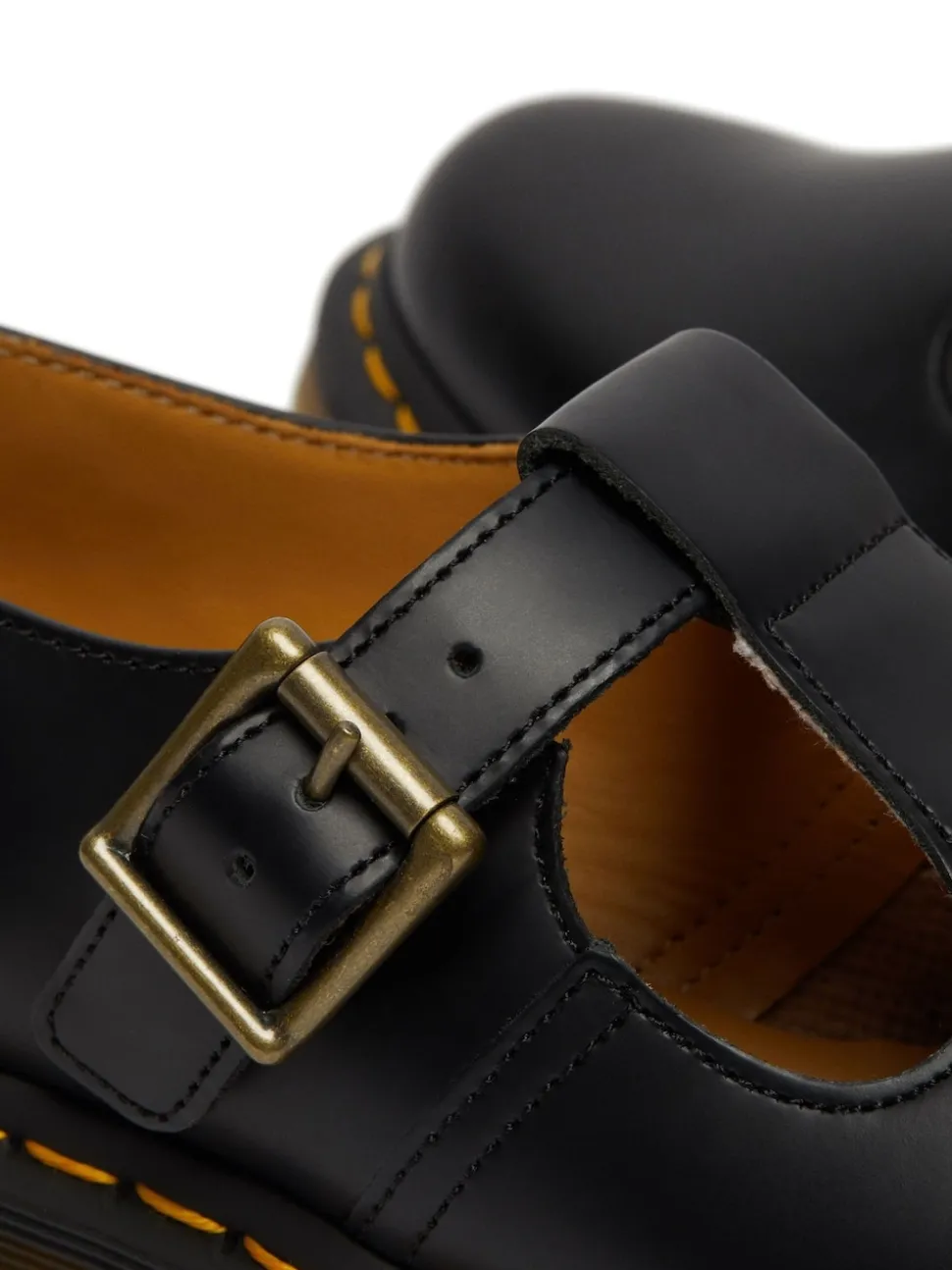 Dr. Martens Black Polley Smooth Leather Shoes