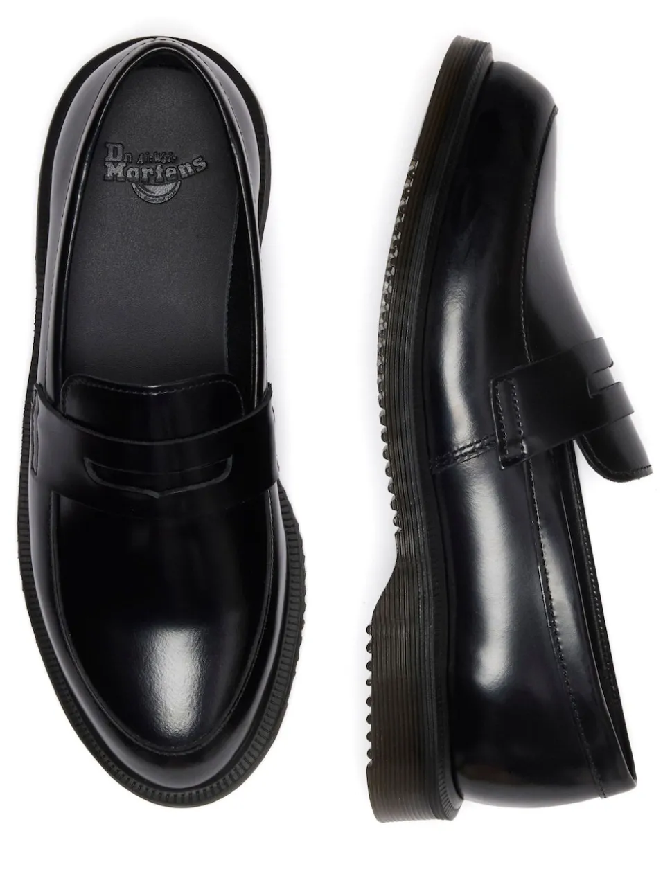 Dr. Martens Black Temara Polished Smooth Shoes