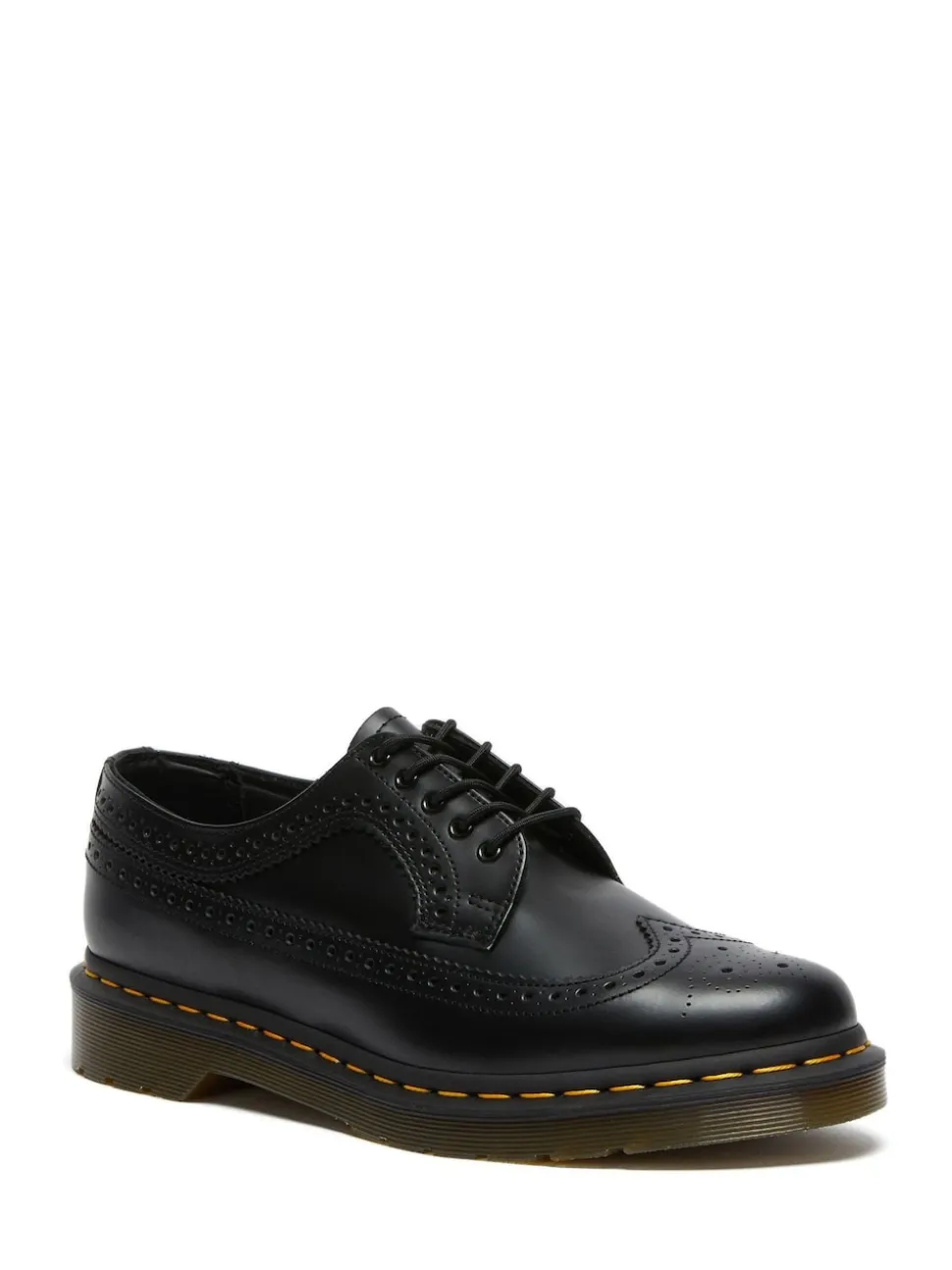 Dr. Martens Black Unisex 3989 Smooth Brogue Leather Shoes