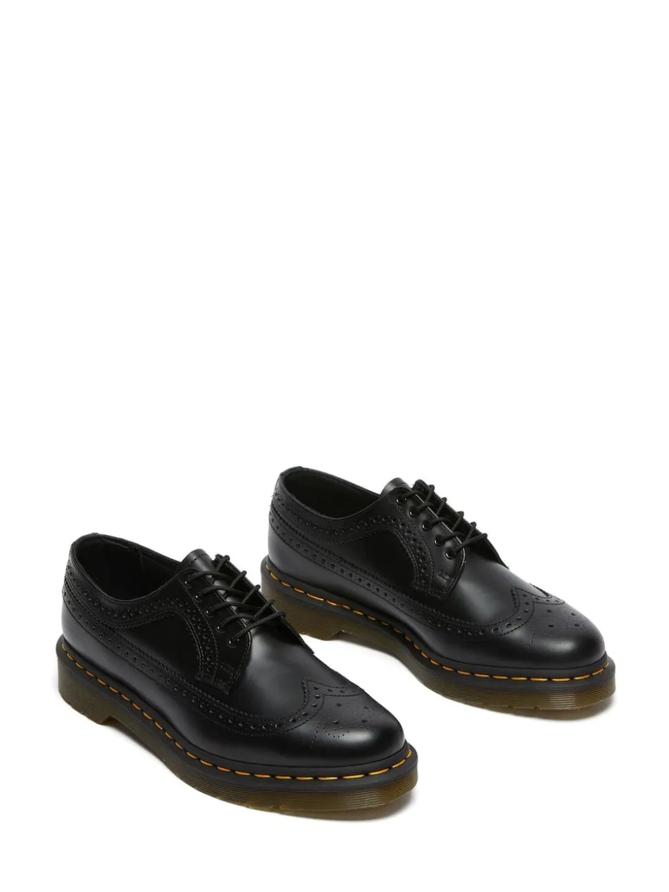 Dr. Martens Black Unisex 3989 Smooth Brogue Leather Shoes