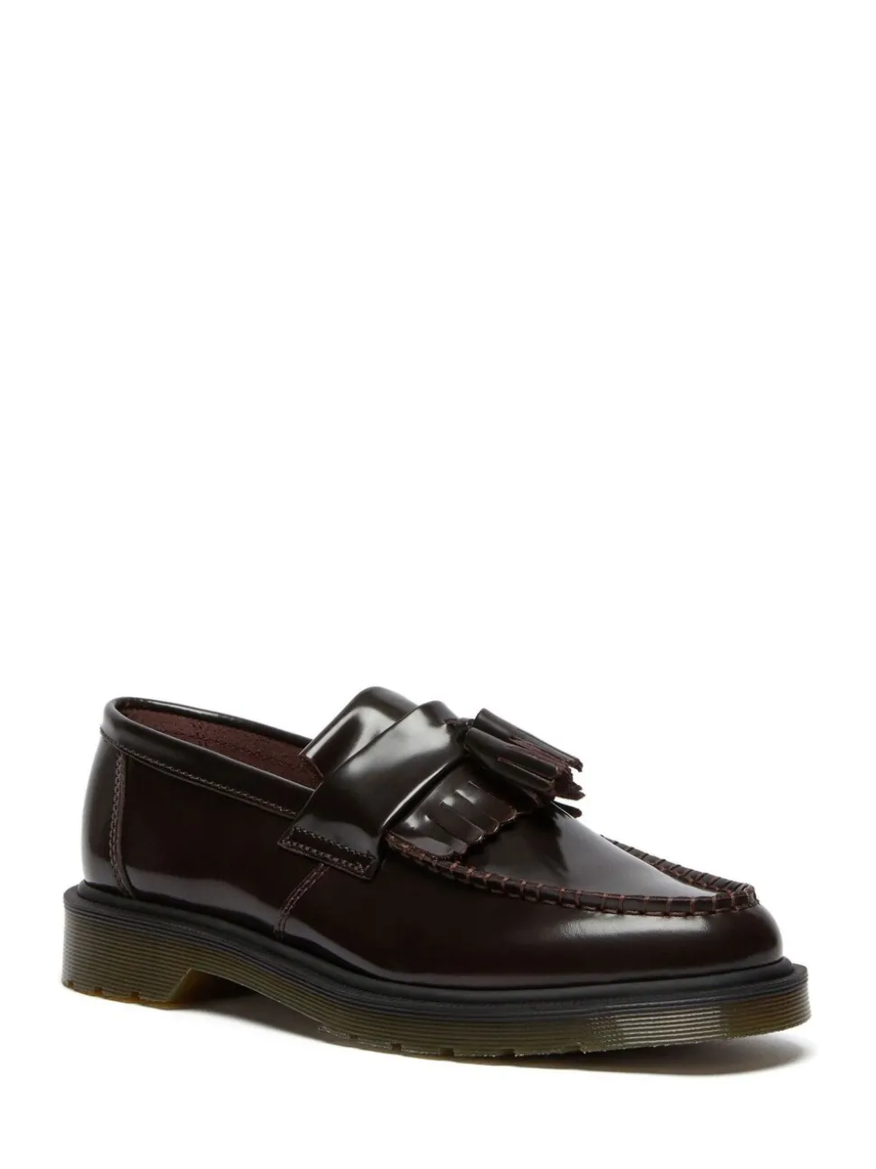 Dr. Martens Burgundy Red Adrian Arcadia Leather Shoes
