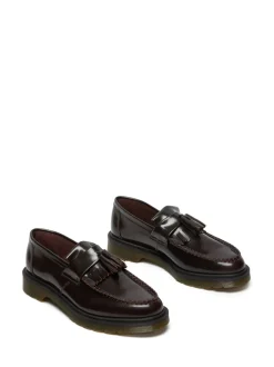 Dr. Martens Burgundy Red Adrian Arcadia Leather Shoes