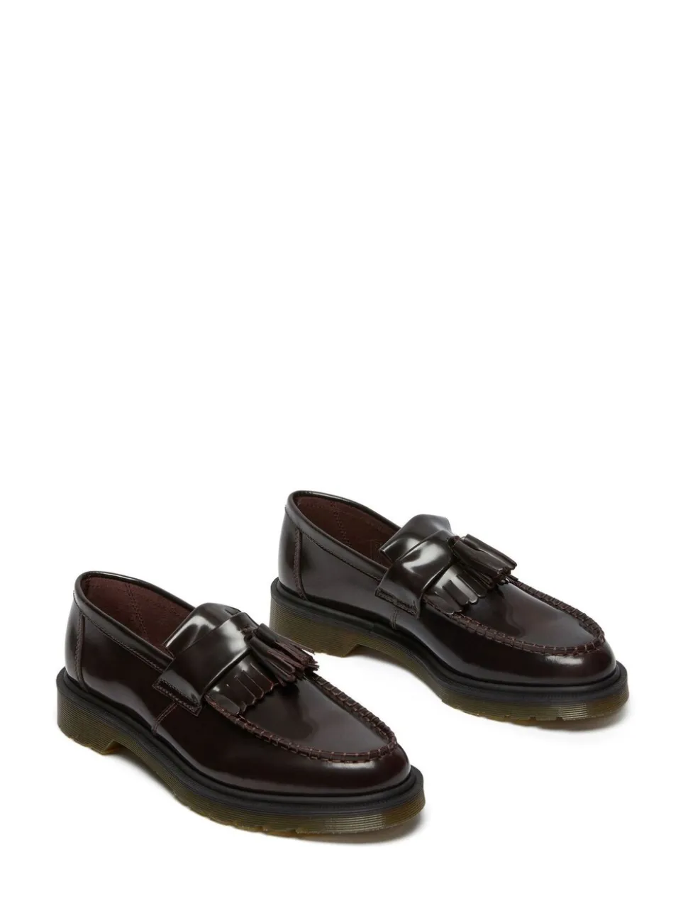 Dr. Martens Burgundy Red Adrian Arcadia Leather Shoes