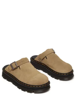 Dr. Martens Cream Zebzag Leather Shoes