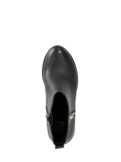 Dune London Black Everyone Side Zip Wedge Sport Trainers