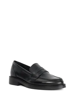 Dune London Black Giya Penny Loafers