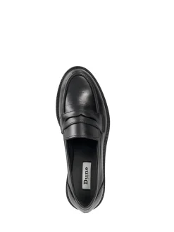 Dune London Black Giya Penny Loafers