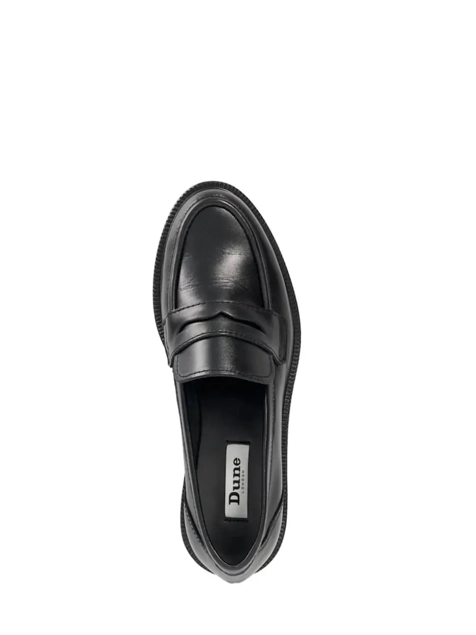 Dune London Black Giya Penny Loafers