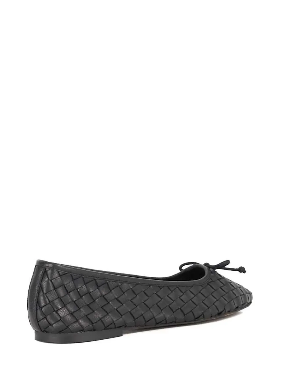 Dune London Black Heat Woven Ballerina Shoes