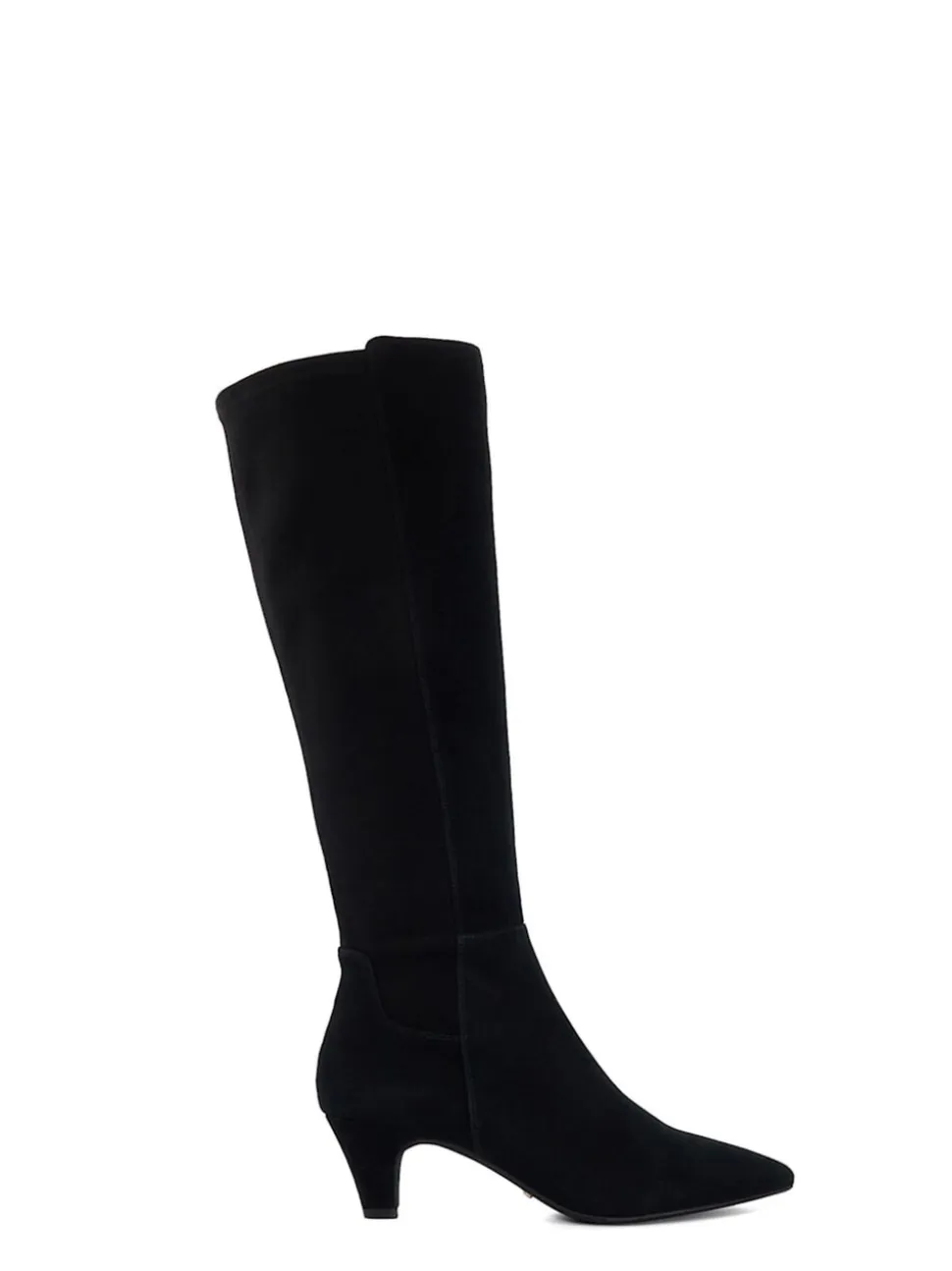 Dune London Black Sera Comfort Kitten Heel Boots