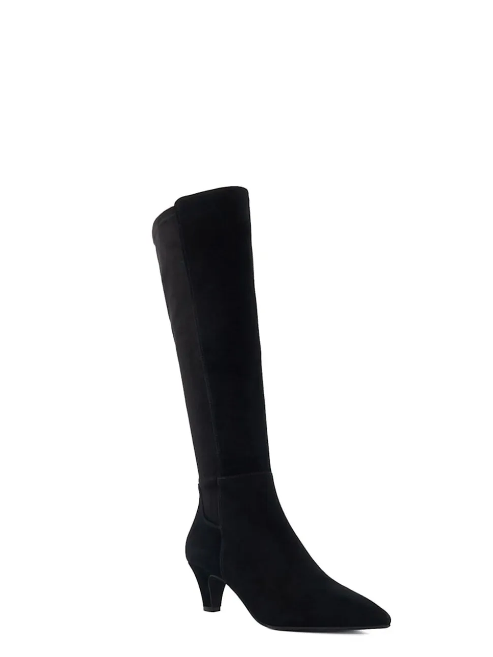 Dune London Black Sera Comfort Kitten Heel Boots
