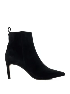 Dune London Black Standard Fit Obsessively Mid Set Back Point Heeled Ankle Boots