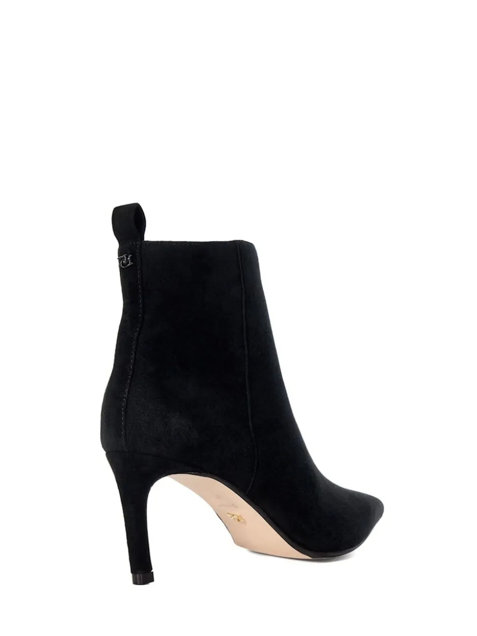 Dune London Black Standard Fit Obsessively Mid Set Back Point Heeled Ankle Boots