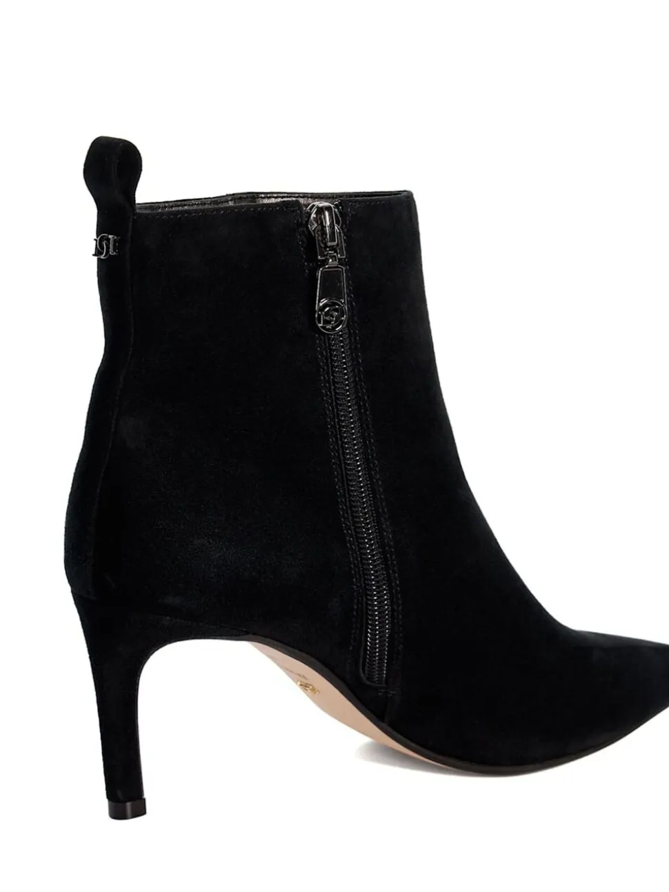 Dune London Black Standard Fit Obsessively Mid Set Back Point Heeled Ankle Boots