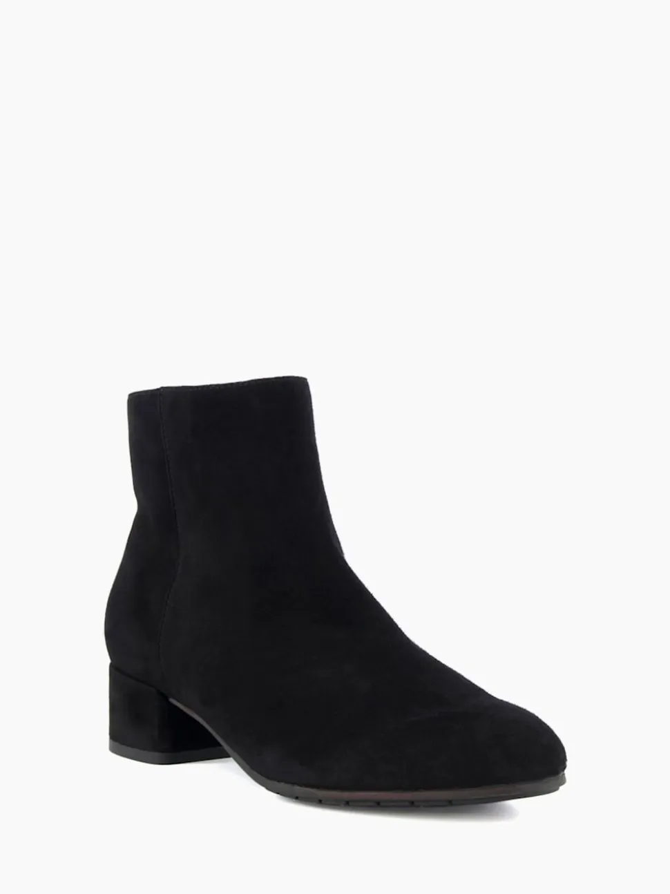 Dune London Black Wide Fit Pippie Smart Low Boots