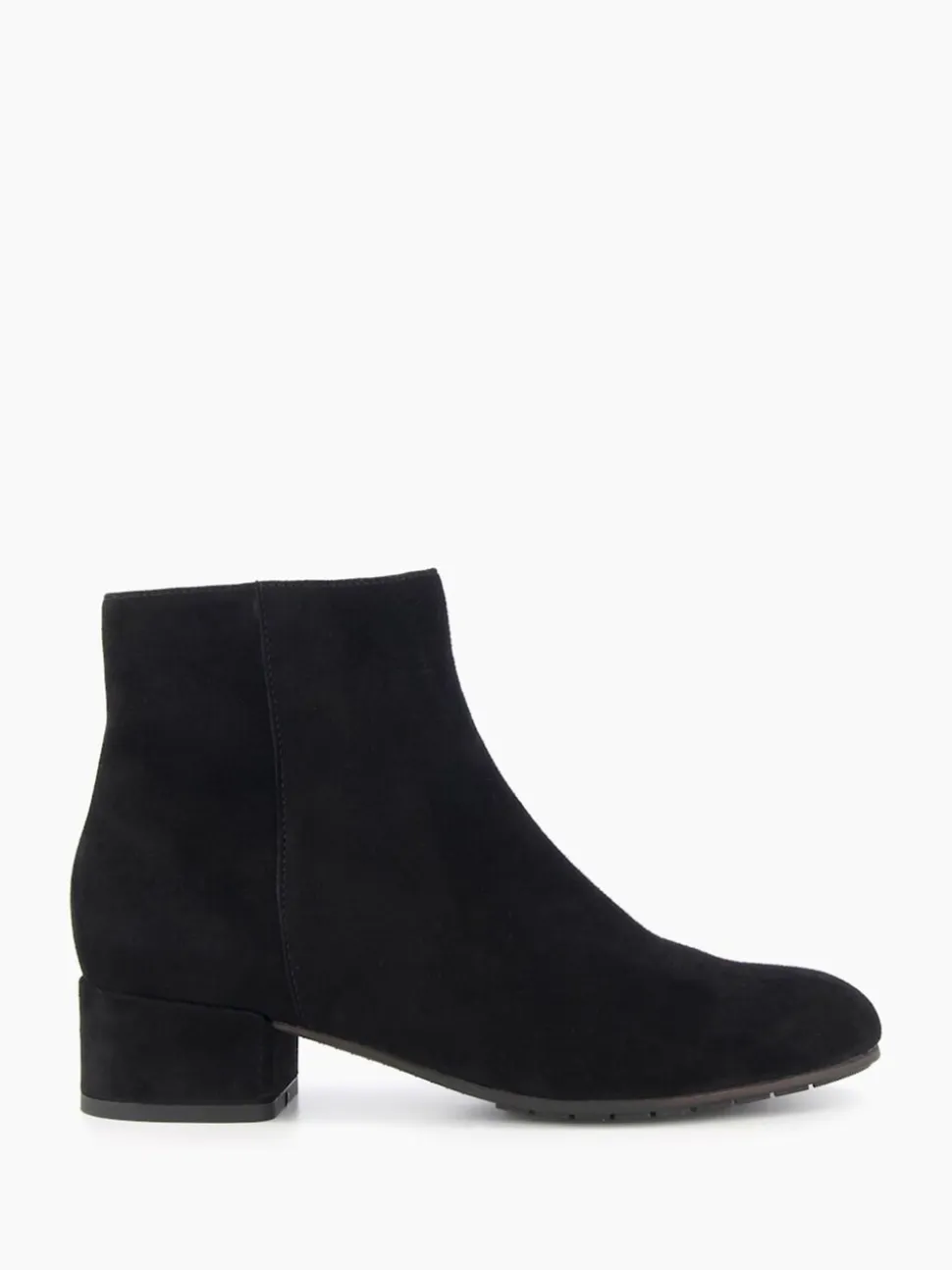 Dune London Black Wide Fit Pippie Smart Low Boots
