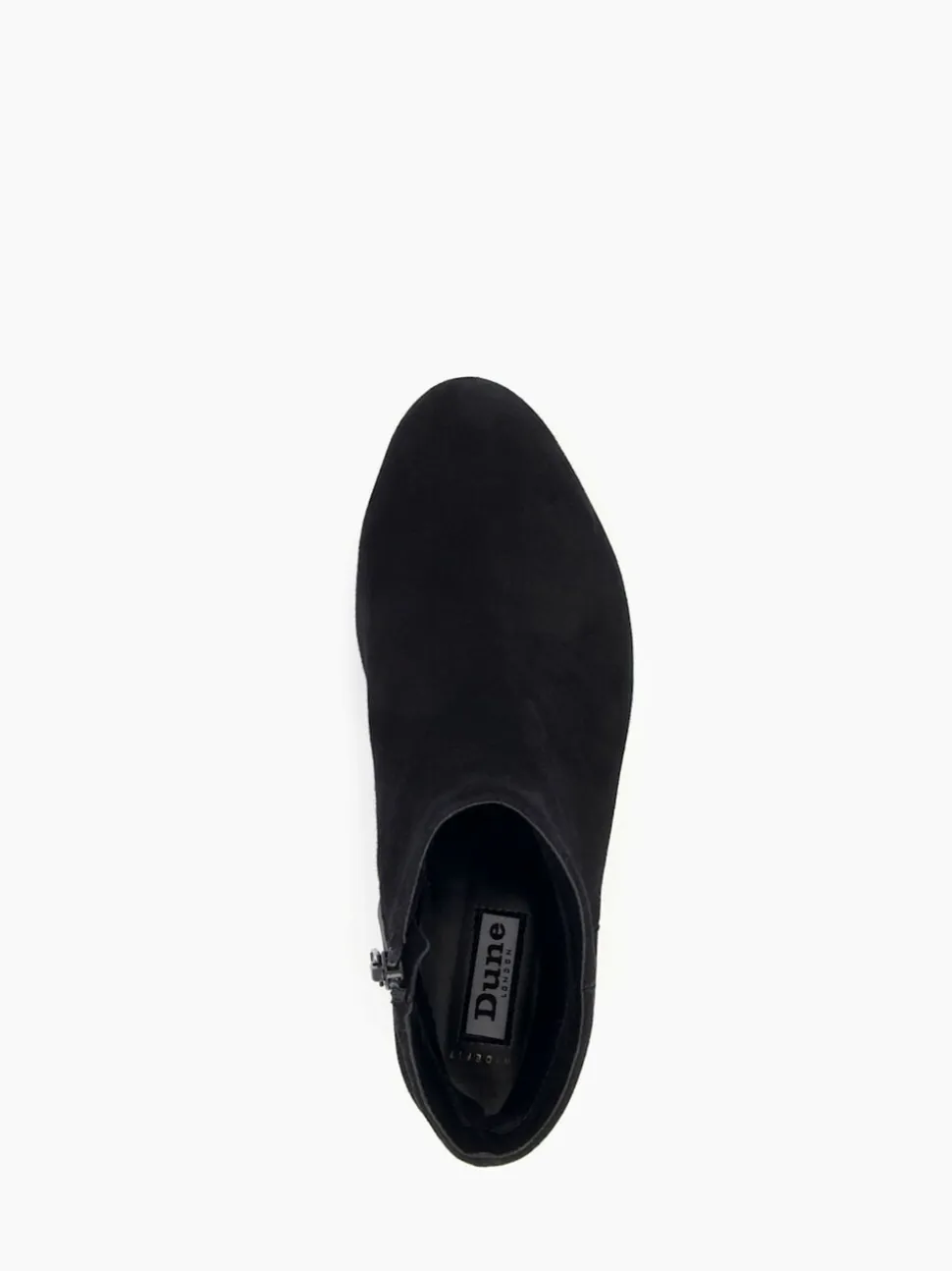 Dune London Black Wide Fit Pippie Smart Low Boots