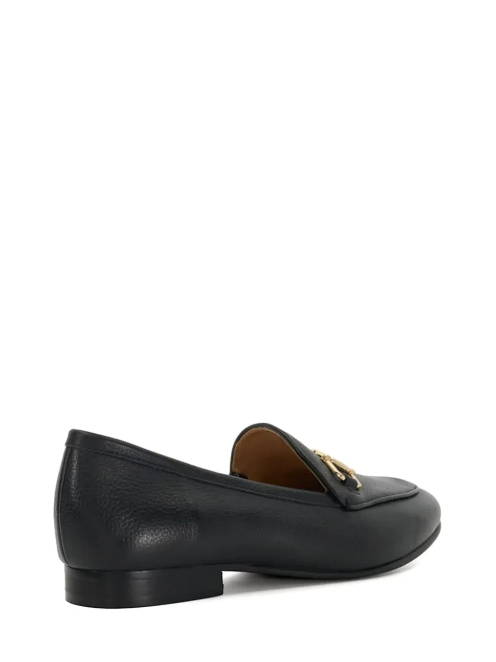 Dune London Black Wide Fit Glair Branded Snaffle Leather Trim Shoes