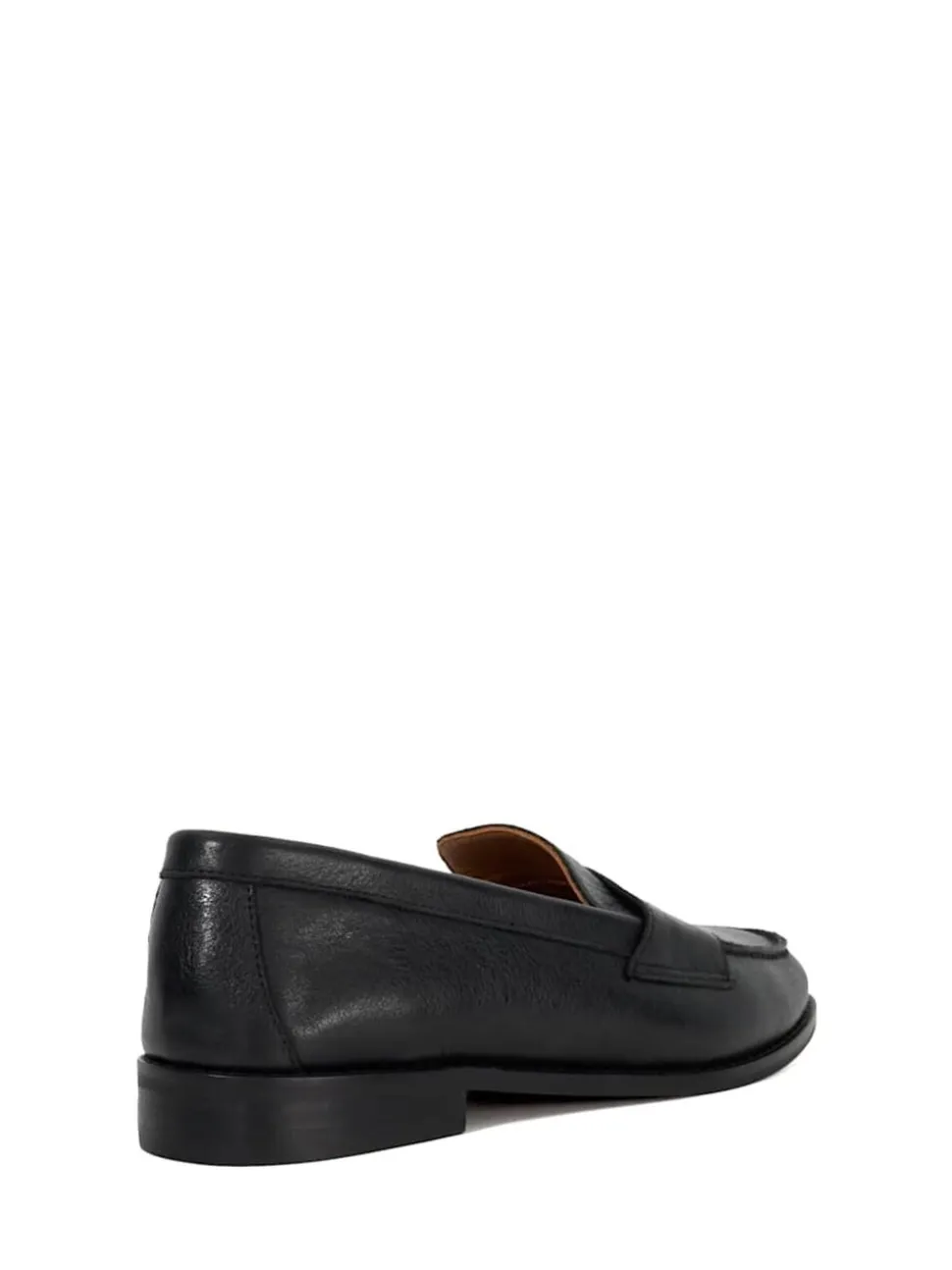 Dune London Black Wide Fit Ginelli Flexi Sole Leather Penny Loafers