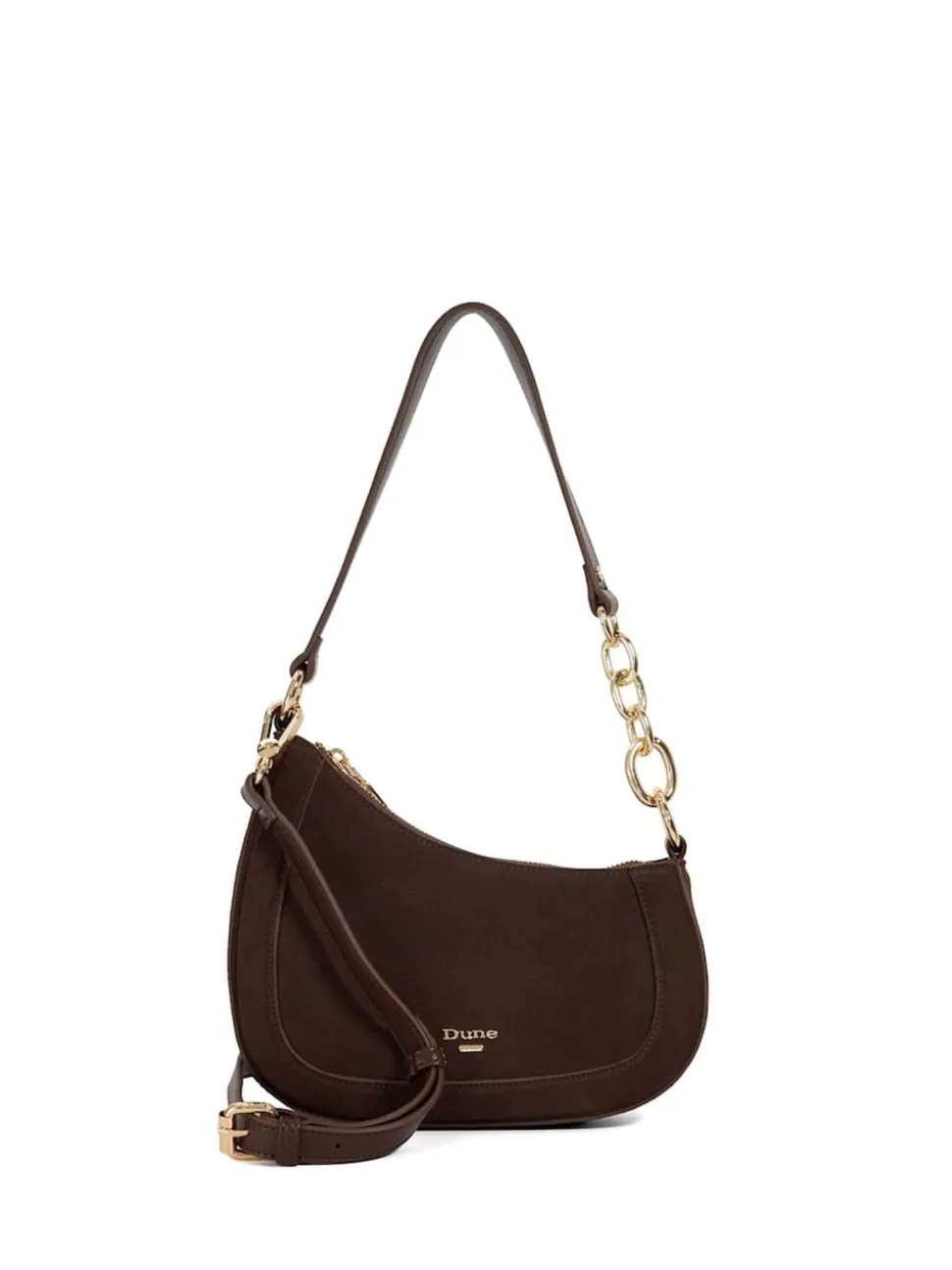 Dune London Brown Direction Small Smart Scoop Shoulder Bag