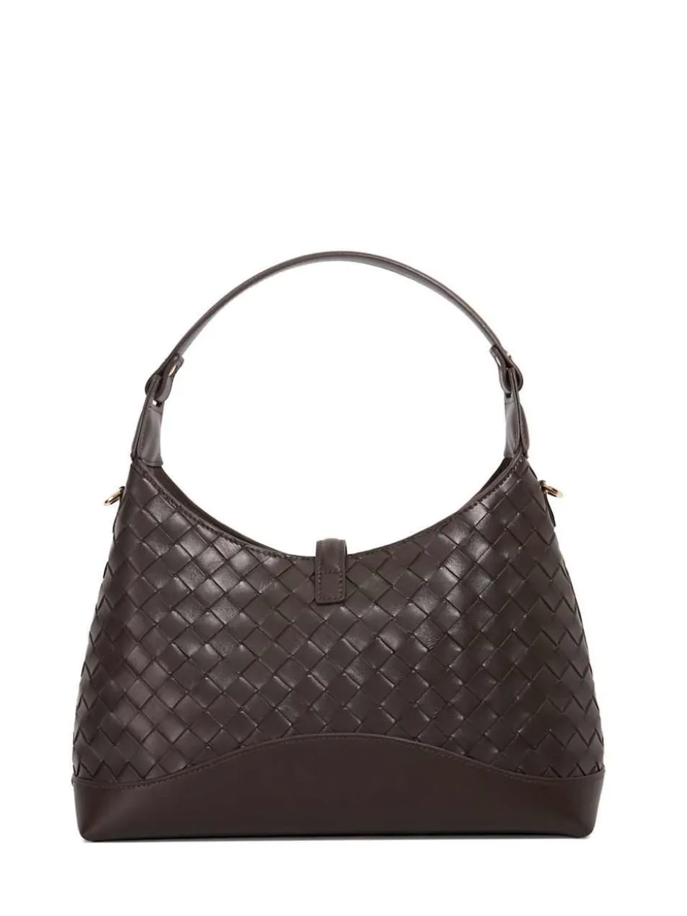 Dune London Brown Dorset Medium Turnlock Shoulder Bag