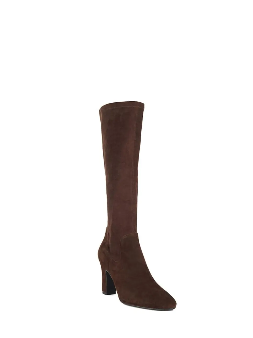 Dune London Brown Standard Fit Simple Stretch Knee High Boots