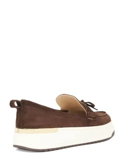 Dune London Dark Brown Glide Sport Sole Loafers