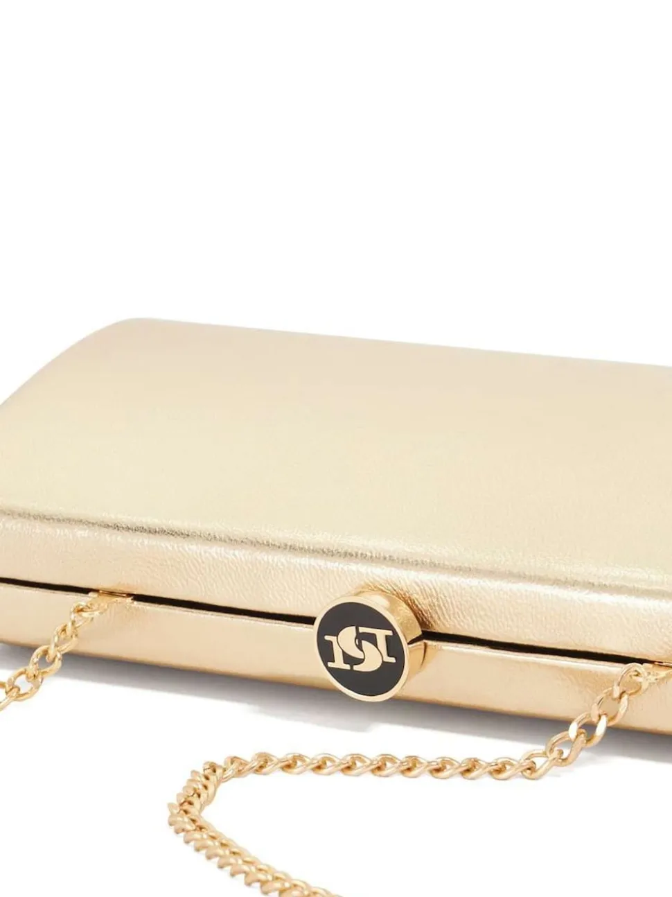 Dune London Gold Belinda Tear Drop Clutch